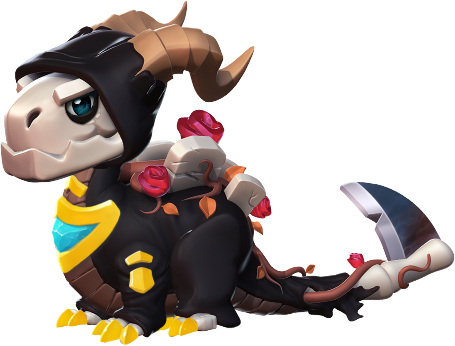 Bonehead - Dragon Mania Legends Dragon Guadaña (1505x1144), Png Download