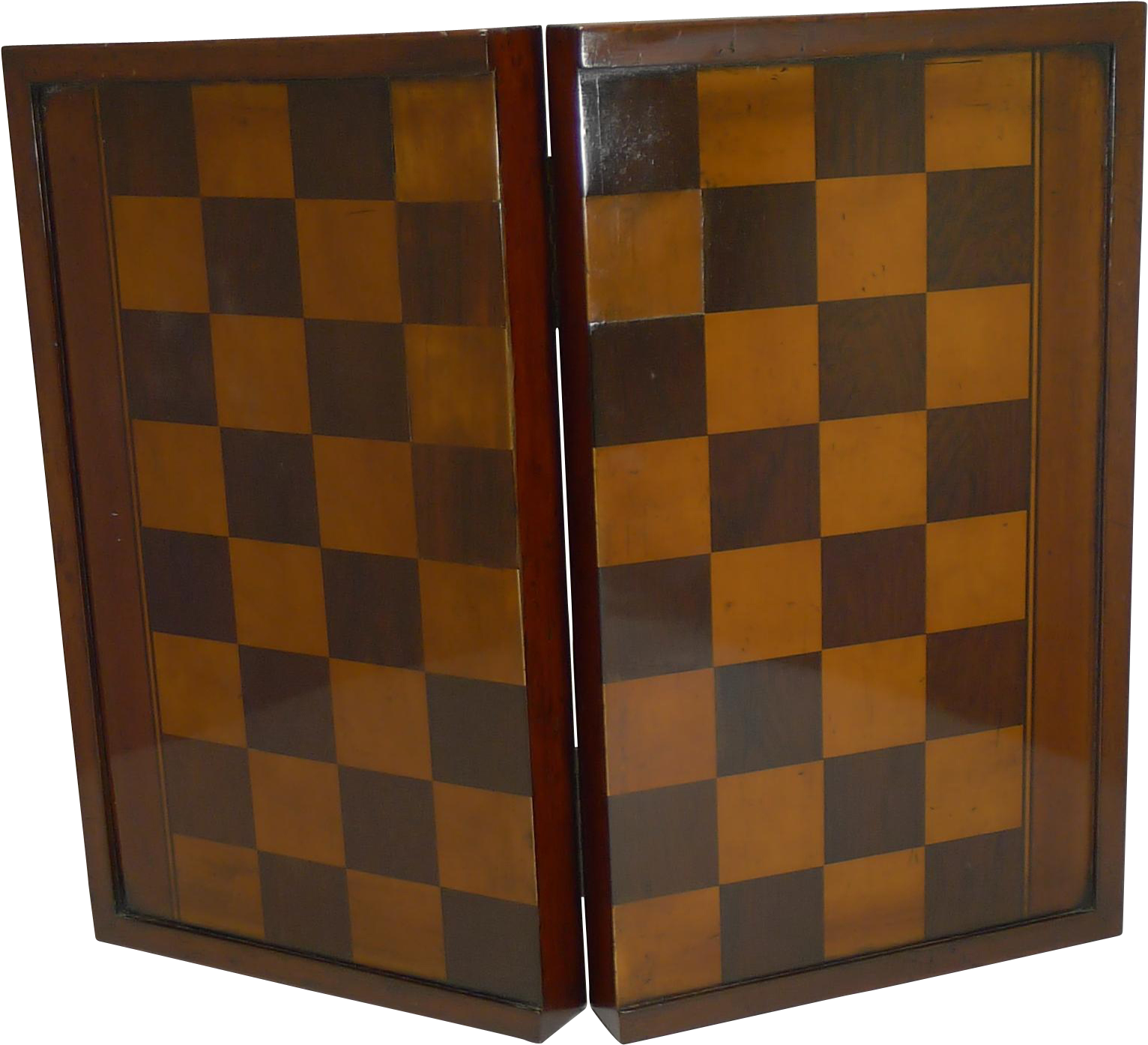 Large Antique English Folding Chess / Backgammon / - Iphone (1531x1531), Png Download