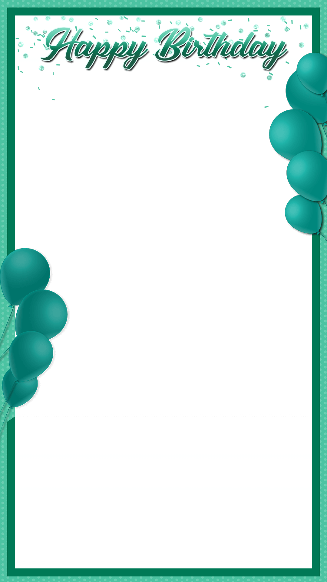 Aqua Sea Green - Balloon (1080x1920), Png Download