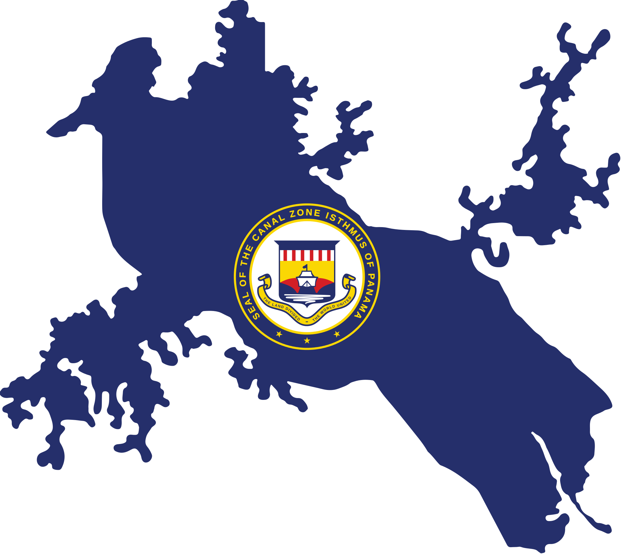 Open - Cc Panama Canal Zone From 1915-1979 Flag 3x5ft Flag (2000x1783), Png Download