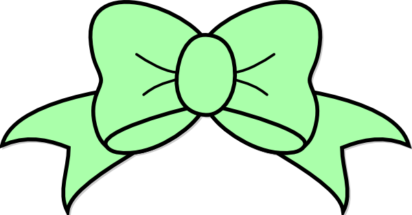 How To Set Use Seafoam Green Hair Bow Clipart (600x313), Png Download