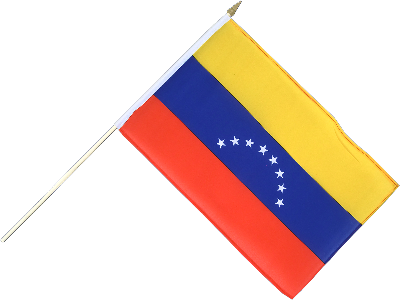 Venezuela 8 Stars - Venezuela 8 Stars Hand Waving Flag - 12x18" (1500x1260), Png Download