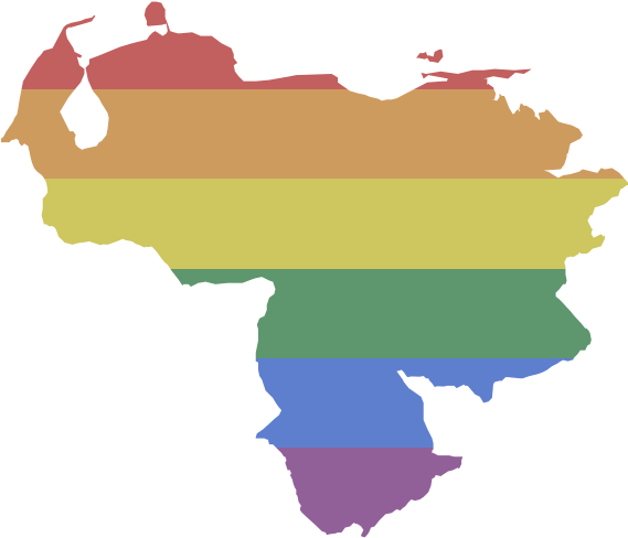 Lgbt Venezuela - Mapa De Venezuela Gay (600x600), Png Download