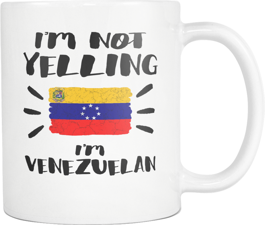 I'm Not Yelling I'm Venezuelan Flag - I M Not Yelling I M Algerian (1024x1024), Png Download