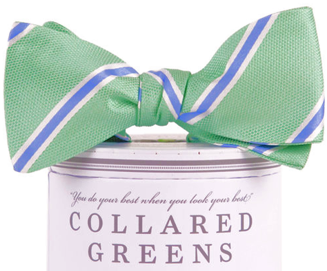 Collared Greens James Bow Tie - James Bow In Teal By Collared Greens (500x472), Png Download