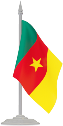 Cameroon Flag Png Image - Serbian Flag Pole Png (640x480), Png Download