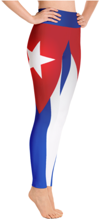 Cuba Flag Leggings - Rainbow Rogue Yoga Pants (450x450), Png Download