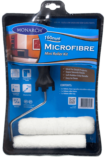 Monarch 160mm Microfibre Mini Roller Kit - Monarch Roller Kit Microfibre - 160mm (600x600), Png Download