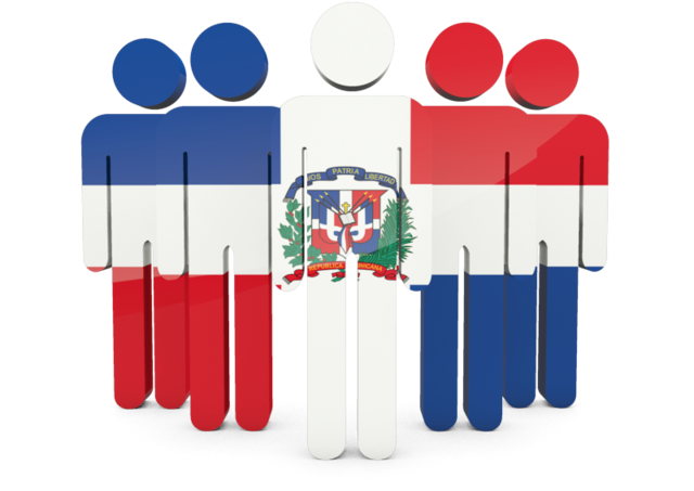 Illustration Of Flag Of Dominican Republic - South African People Png (640x480), Png Download