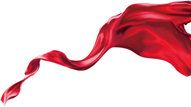 Chinese Red Ribbon - Portable Network Graphics (1024x469), Png Download