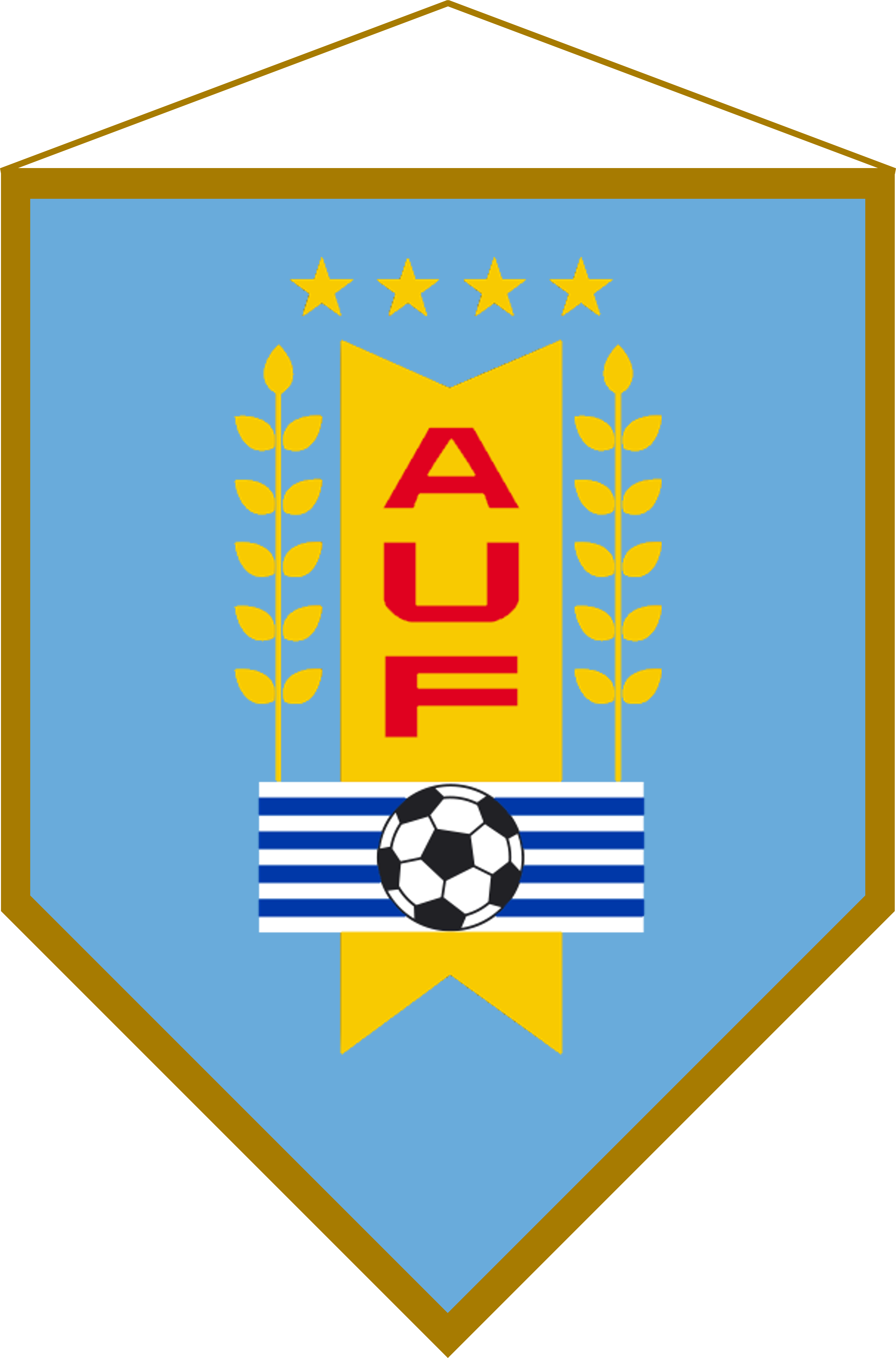 Logo Banderín Uruguay - Figurita Escudo De Uruguay 2018 (3647x5527), Png Download