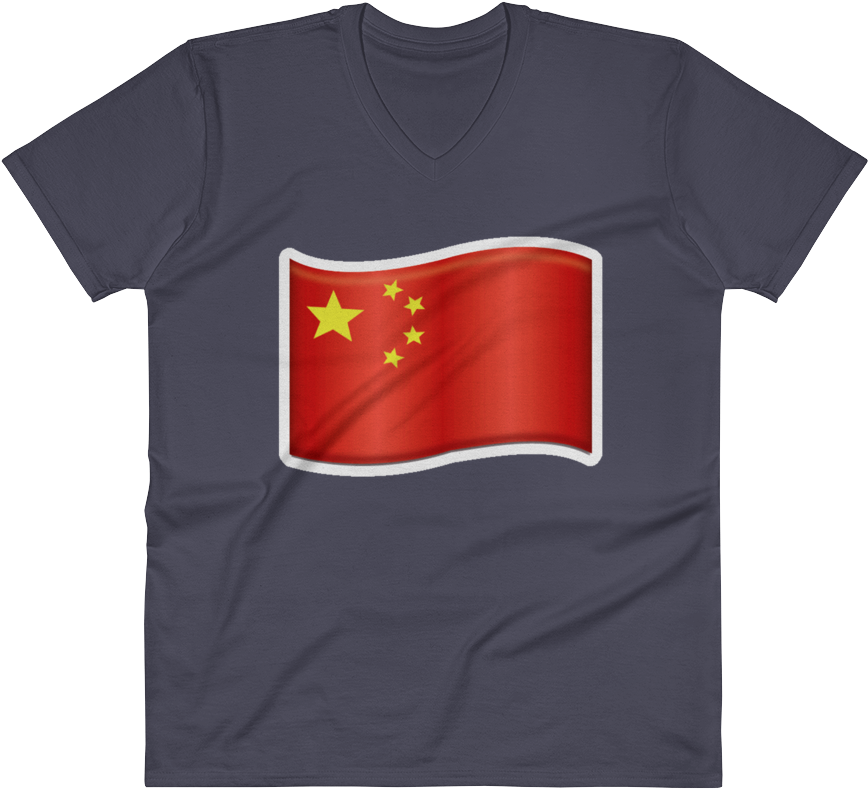 Men's Emoji V Neck - T-shirt (1000x1000), Png Download