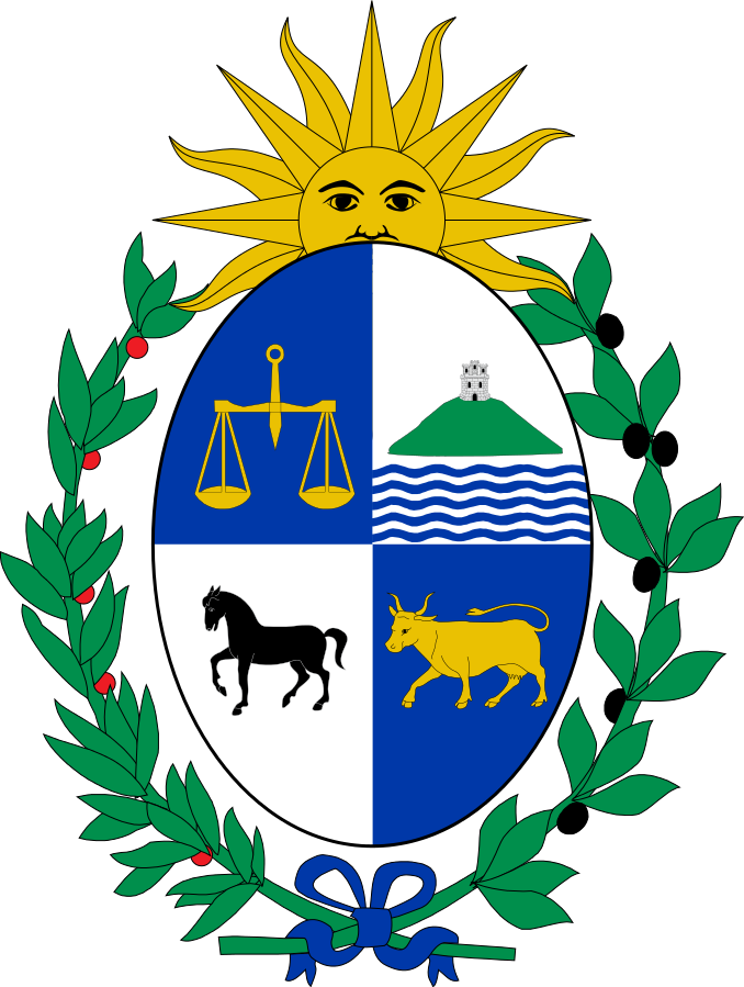 Https - //en - Wikipedia - Org/wiki/uruguay Ecuador, - Uruguay Bandera Y Escudo (678x899), Png Download