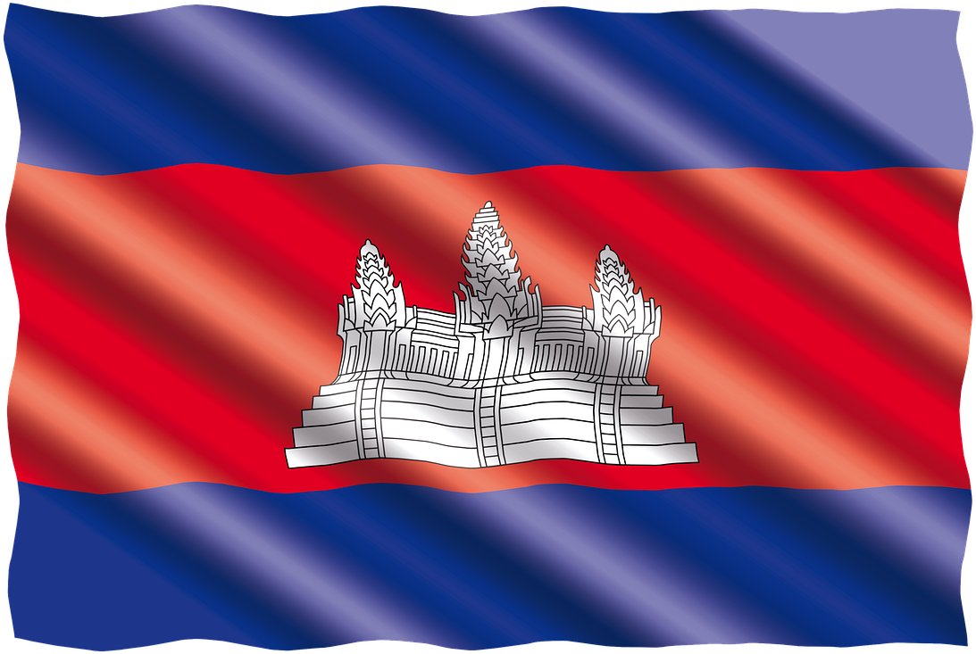 Cambodia Visa - Bandera Trinidad Y Tobago Png (1280x853), Png Download