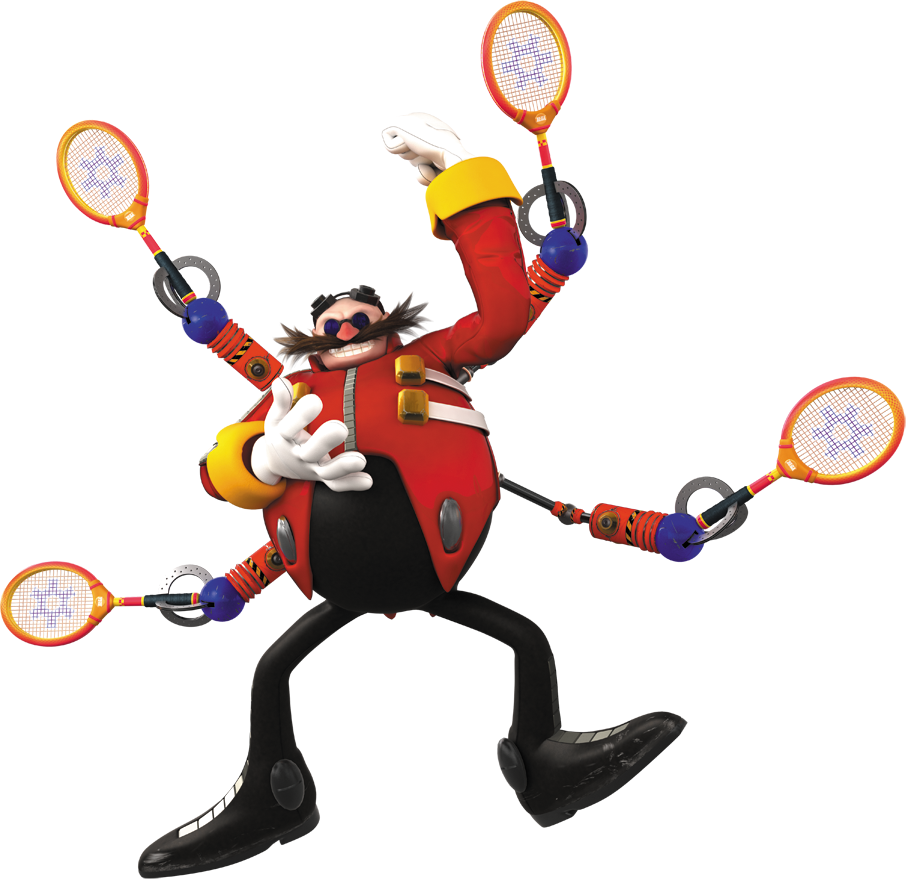 Sega Tennis Eggman - Sega Superstars Tennis Eggman (908x879), Png Download