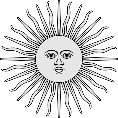 It Is One Of The National Emblems Of Argentina And - Argentina Sun Tattoo (400x400), Png Download