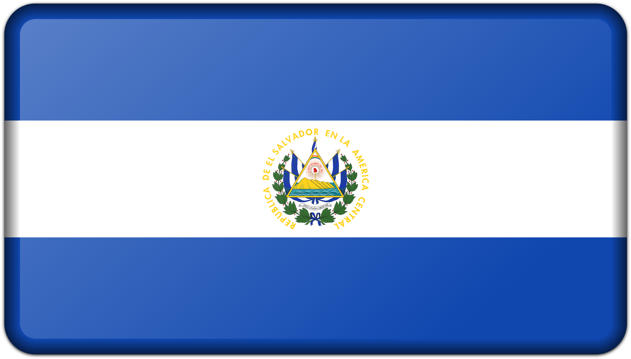 This Free Icons Png Design Of Flag Of El Salvador (2400x1354), Png Download