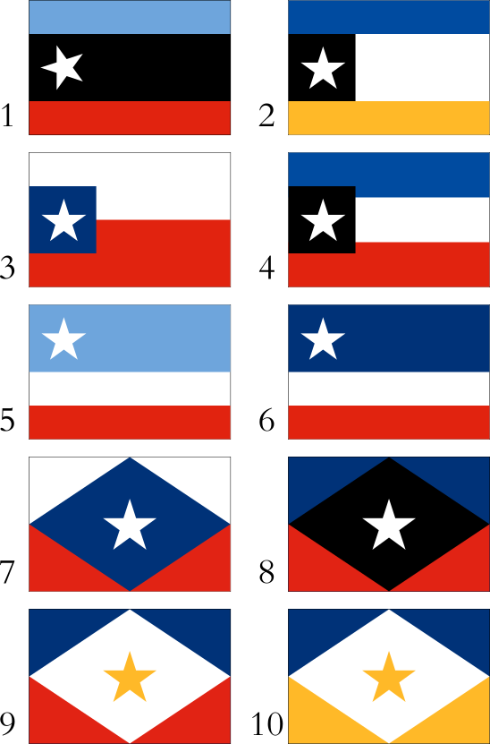 A Flag For An Alternate Chile - Alternate History Flag Chile (548x831), Png Download