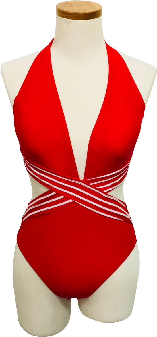 Women's Cut-out Swimsuit - Swimsuit (960x1280), Png Download
