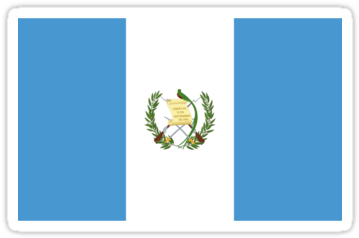 Guatemala Flag By Cadellin - Flag Of Guatemala Pillow Case (375x360), Png Download