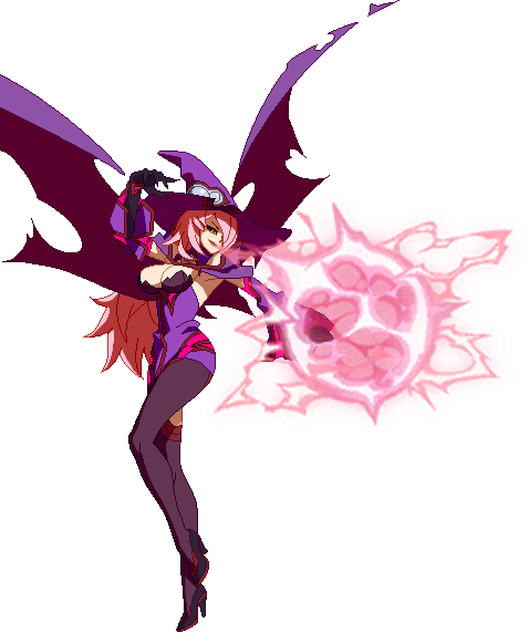 Bbcf Nine Amethyst - Mugen Nine The Phantom (478x572), Png Download