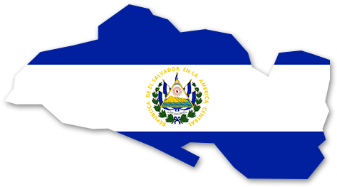 El Salvador Umriss - Salvador Flag (500x279), Png Download