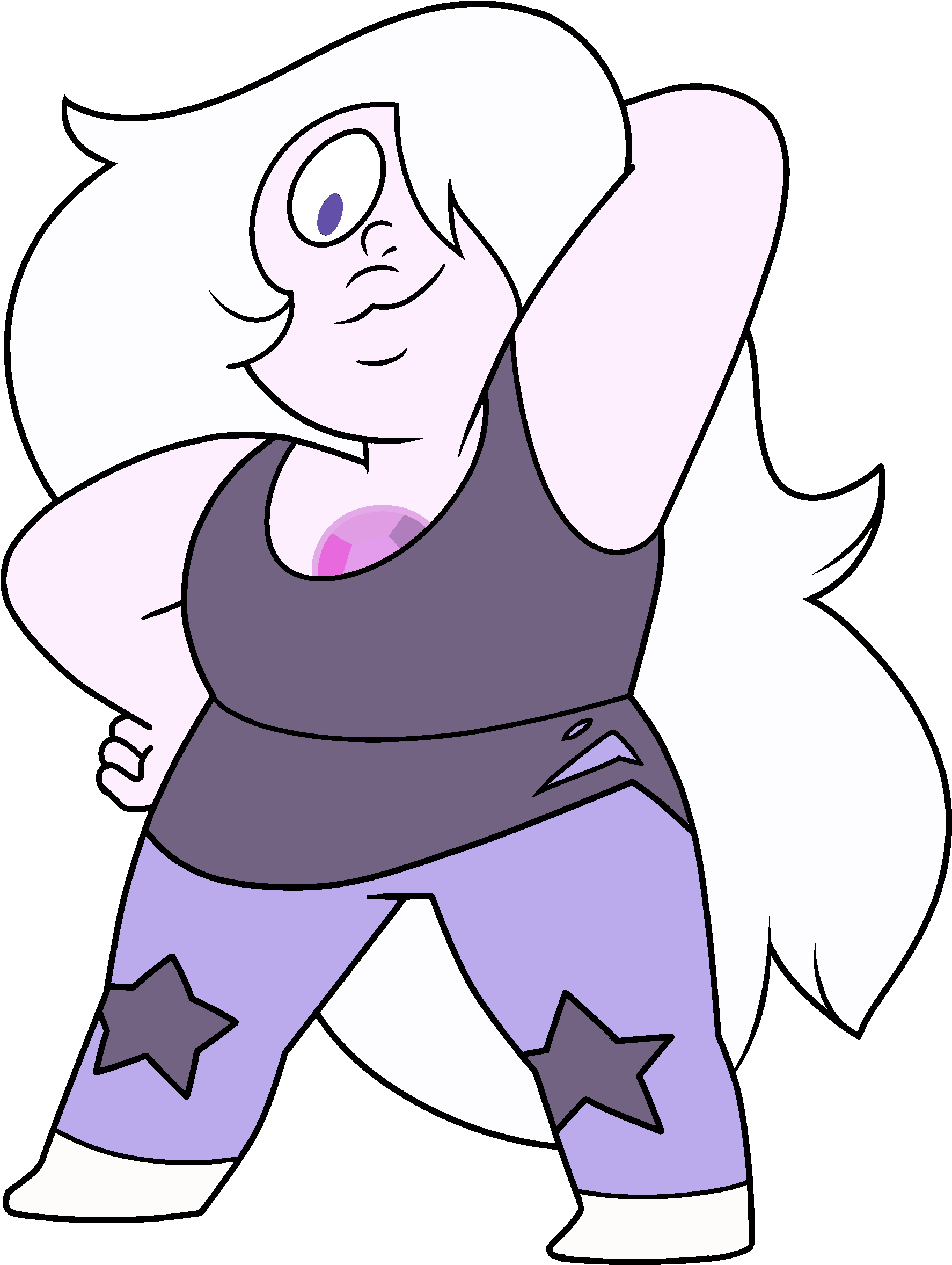 Amethyst Transparent Season 3 Picture Library Download - Steven Universe Amethyst Edits (2024x2616), Png Download