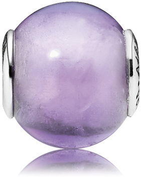 Faith, Synthetic Amethyst - Faith Amethyst & Silver Charm - Pandora Essence (999x999), Png Download