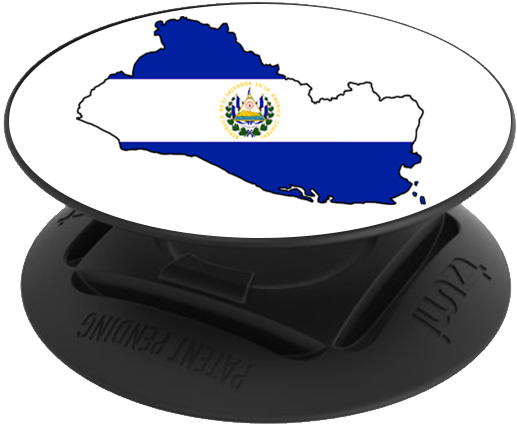 El Salvador Flag Map (600x600), Png Download