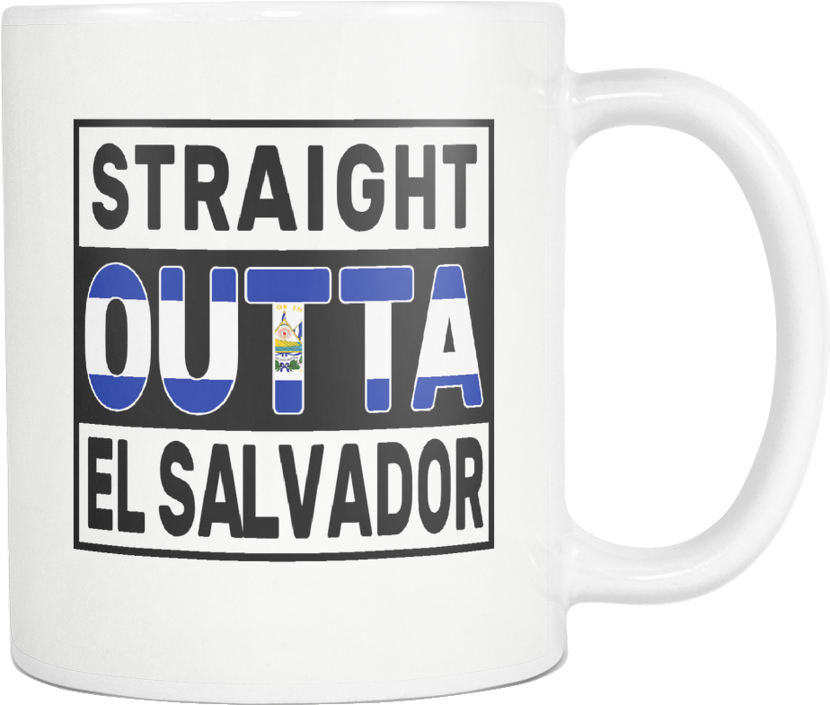 Straight Outta El Salvador - Mug (1024x1024), Png Download