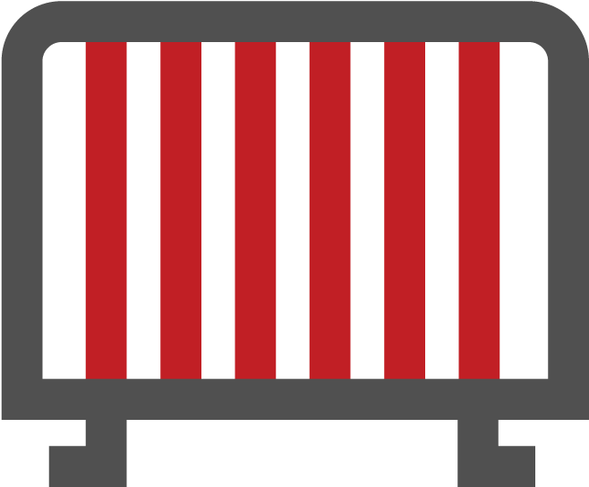 Brand Barricade Covers - Barricade Icon Png (768x618), Png Download