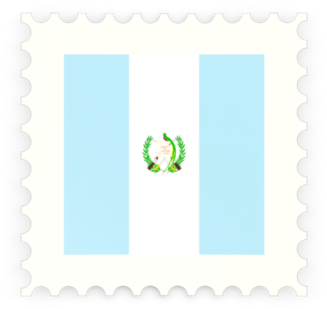 Illustration Of Flag Of Guatemala - Guatemala Stamp Transparent (640x480), Png Download