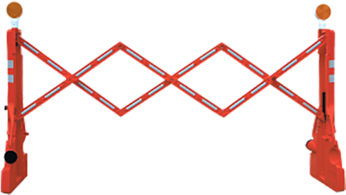 Multigate Expandable Barricade - Plastic Parking Lot Barrier (500x500), Png Download