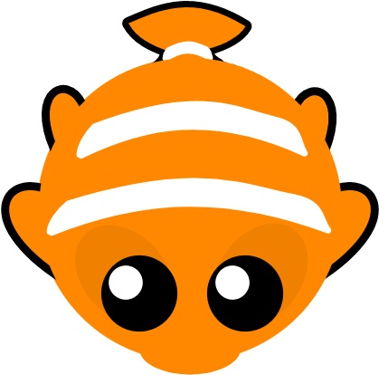 Artisticclownfish - Mope Io Clown Fish (500x500), Png Download