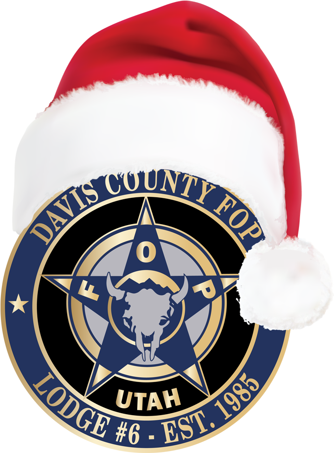 Logo With Santa Hat - Davis County (752x963), Png Download