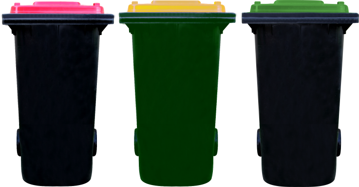 Waste Collection Bins Hawkesbury - Waste Bins Png (737x384), Png Download