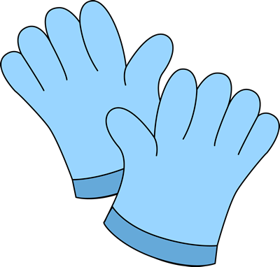 Clipart Black And White Library Download Gloves Clipartmonk - Gloves Clip Art (400x382), Png Download