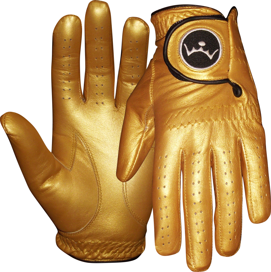 Gold Golf Glove - Hand (1080x1084), Png Download