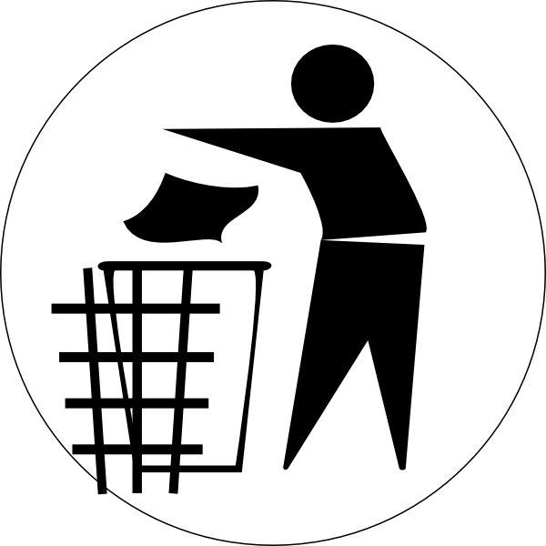 Garbage Graphic Black And White Free Download On Melbournechapter - Keep The Country Clean (600x600), Png Download