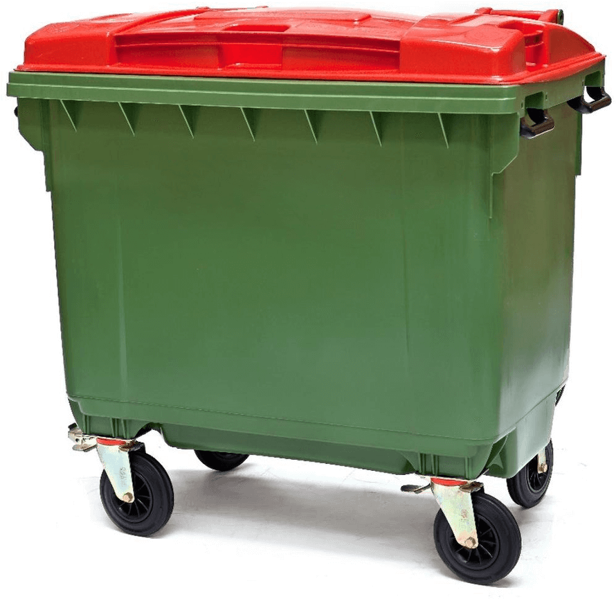 Skip Bin On Wheels (890x876), Png Download
