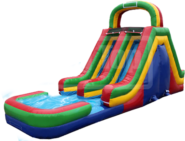 18 Ft Water Slide And Slip N Slide Combo - Playground Slide (740x493), Png Download