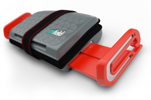 Mifold Grab And Go Booster Seat - Mifold Grab-and-go Car Booster Seat, Slate Grey (500x330), Png Download