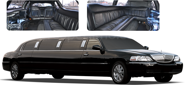 Lincoln Stretch Limousine Features - Limousine À Las Vegas (724x353), Png Download