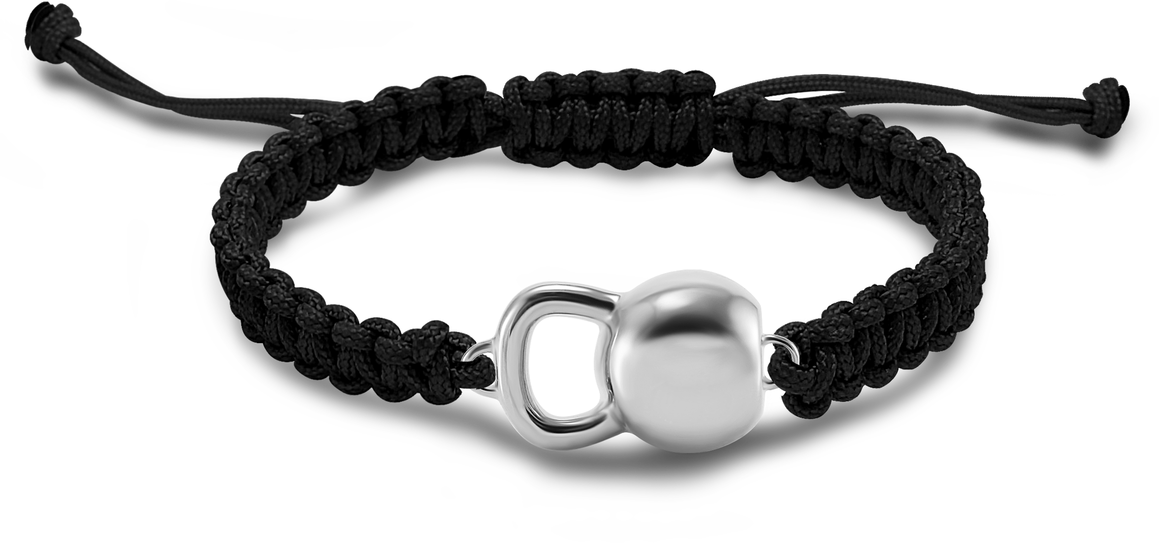 Classic Rope Bracelet With Kettlebell Charm - Empwrdlife Classic Rope Kettlebell Charm Bracelet (2281x2282), Png Download