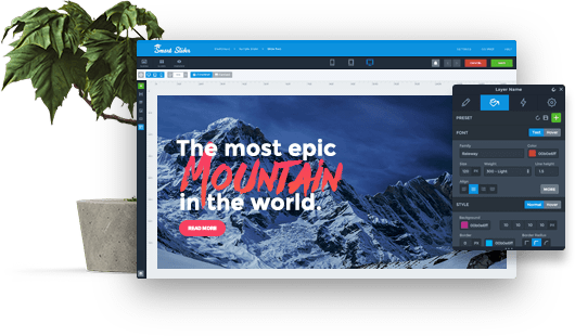 Real Time Slide Editor - Poster Landschaft Klettern Am Felsen, Fotodruck Big (530x310), Png Download