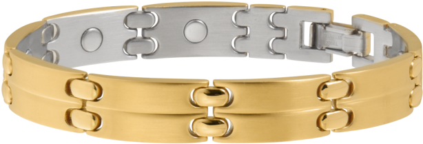 Executive Sport Gold Magnetic Bracelet - Sabona 33980 Executive Sport Gold Magnetic Bracelet (535x535), Png Download