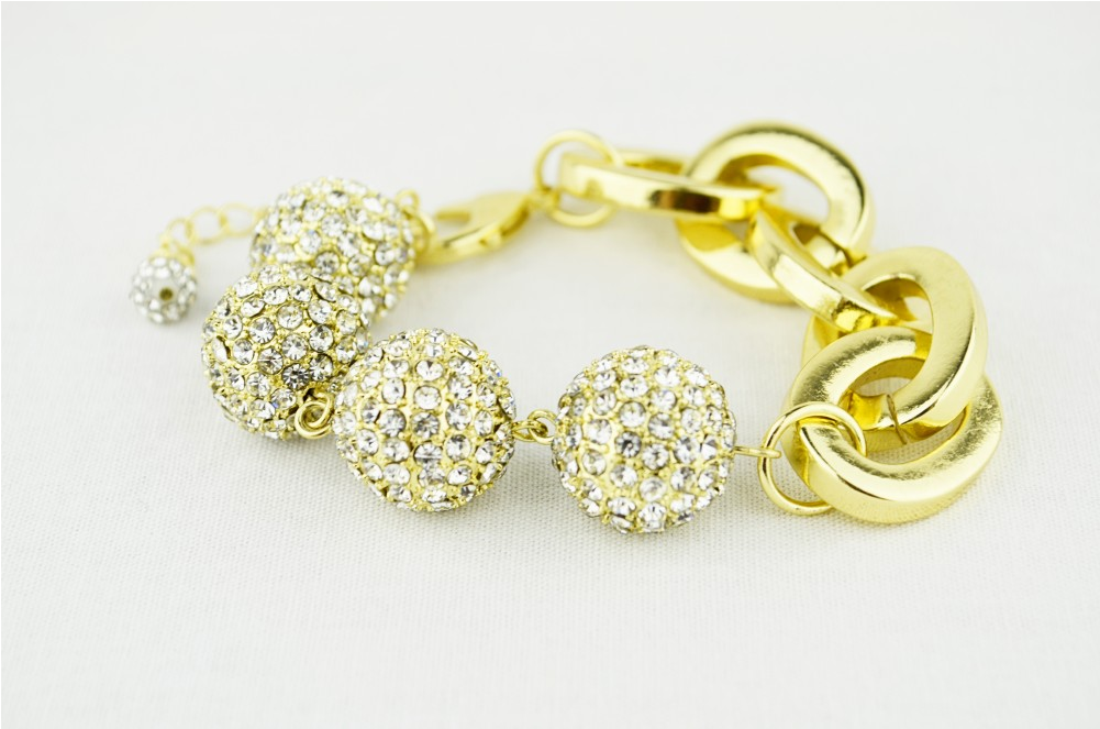 Pave Bauble Bracelet (1000x1000), Png Download