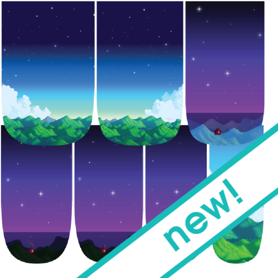 Stardew Valleyscapes Nail Wraps Espionage Cosmetics - Artificial Nails (600x600), Png Download