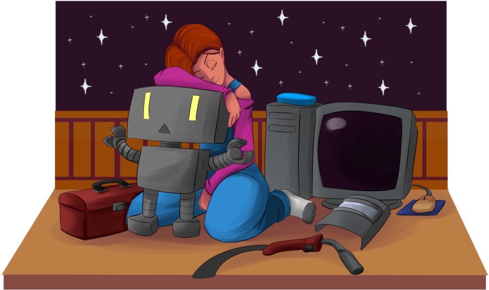 Png Library Library Stardew Valley Fan Art Robot Transprent - Stardew Valley Maru Fanart (1024x637), Png Download