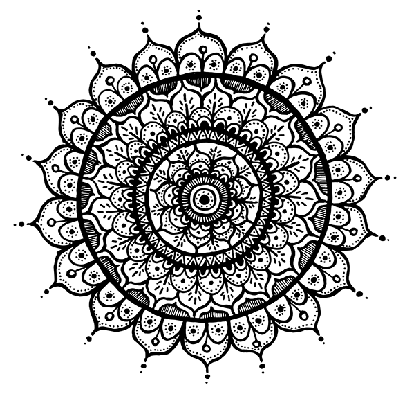 Friday 1/08/14 - Mandala Vector (600x800), Png Download